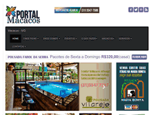 Tablet Screenshot of portalmacacos.com.br